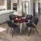 Regency Kahlo Square Table & Chair Sets, 48 W, 48 L, 29 H, Wood, Metal, Plastic Top, Mahogany TPL4848MHCM47BK - alternate 1